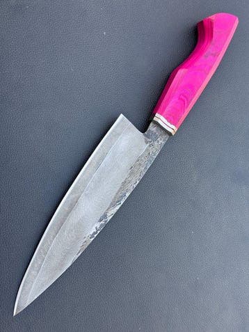 Custom Hand-Forged Premium Chefs Knife - Tafelmes - Staal,