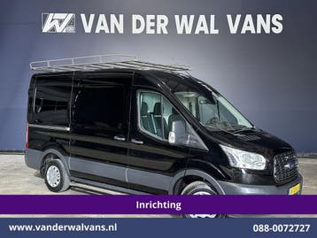 Ford Transit L2 H2 | Lease vanaf 305,- p/mnd, Auto's, Ford, Gebruikt, Euro 6, Zwart, Onderhoudsboekje