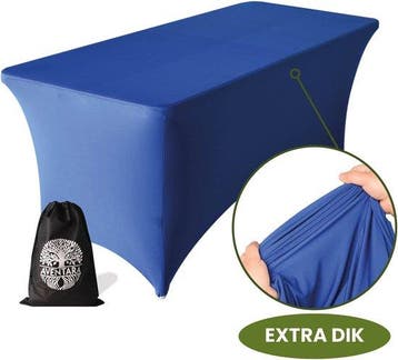 Tafelhoes Blauw – 180-183 x 75 x 75 cm - 2 Jaar Garantie - E, Verzenden, Nieuw