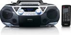 Draagbare radio - Boombox - CD Speler - Zilver - Lenco - SCD, Verzenden, Zo goed als nieuw