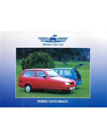 1999 RELIANT ROBIN HATCHBACK BROCHURE ENGELS, Nieuw, Author