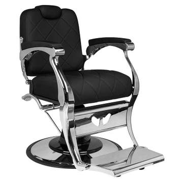 Gabbiano Dario Barber Chair Zwart – Luxe Professionele, Ophalen of Verzenden