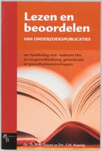 Lezen en beoordelen van onderzoekspublicaties 9789055742486, Verzenden, Zo goed als nieuw