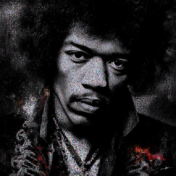 David Law - Psychedelic Guitar Wizard II (Jimi Hendrix) -, Antiek en Kunst, Kunst | Designobjecten
