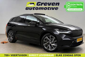 Škoda Enyaq iV 80 Sportline | Snelladen | SOH 94% | Pano |, Automaat, Zwart, Elektrisch, Nieuw