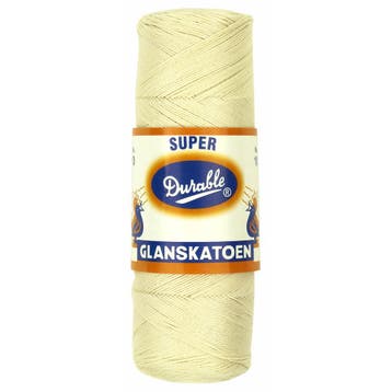 Durable Glanskatoen Nr. 10 - 087 ecru - Katoen Garen, Ophalen of Verzenden, Nieuw