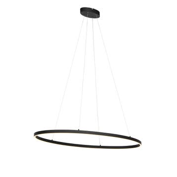 Design hanglamp zwart ovaal incl. LED 3-staps dimbaar -, Verzenden, Nieuw, Design