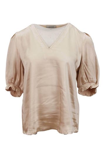 Aaiko Top in maat XS Beige, Aaiko, Verzenden, Zo goed als nieuw, Beige