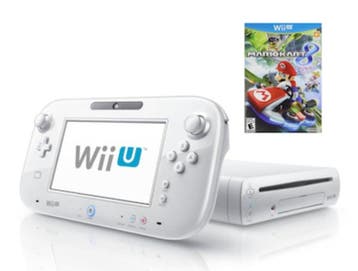Wii U Console 8GB Wit + Gamepad (Mario Kart 8 Bundel), Ophalen of Verzenden, Zo goed als nieuw