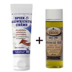 1x Oud Hollandsche Spiercreme 140ml + 1x massageolie 200ml, Verzenden, Nieuw