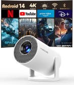 Draagbare Projector Android 14 | 8000lm | Laatste Stuk!, HD (720), Nieuw, Ophalen of Verzenden, LCD