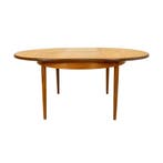 Eetkamertafel | Vintage | Gplan | Rond | Teak |  4259, Ophalen of Verzenden, Zo goed als nieuw, Teakhout, Mid-Century