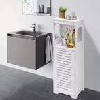 Kleine Vrijstaande Badkamerkast – Smal Opbergmeubel Toilet, Verzenden, Nieuw