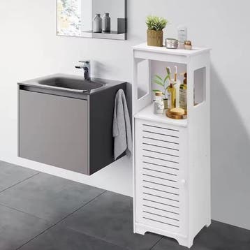 Kleine Vrijstaande Badkamerkast – Smal Opbergmeubel Toilet, Huis en Inrichting, Badkamer | Badkamermeubels, Verzenden, Nieuw