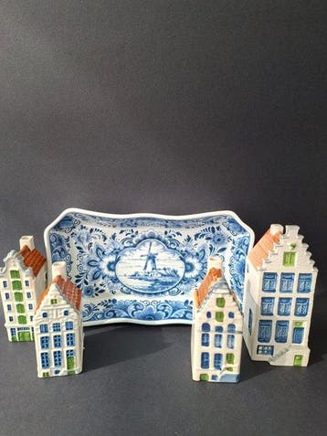 Miniatuurhuis (5) - Oud Delft, Nijmegen & Goedewaagen -, Antiek en Kunst