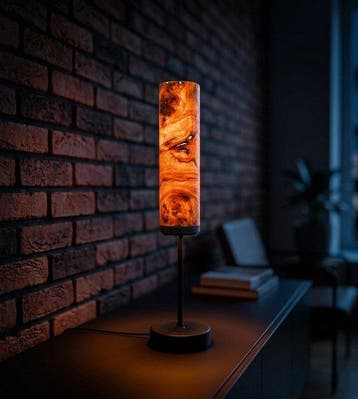 Veneerlamps - Tadeusz Piesiak - Tafellamp - Golden Mara -