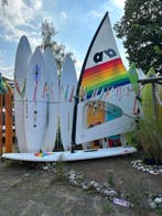 Tweedehands windsurfsets voor beginners en herintreders, Watersport en Boten, Windsurfen, Gebruikt, Complete set, Met vin(nen)