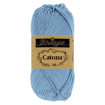 Scheepjes Catona 50g - 247 Bluebird - Haakgaren / Breigaren, Ophalen of Verzenden, Nieuw, Breien of Haken, Wol of Garen