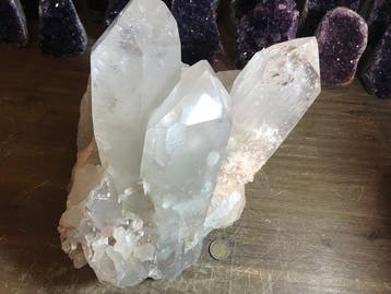 Rotskristal Kristalcluster - Hoogte: 35 cm - Breedte: 25 cm-, Verzamelen