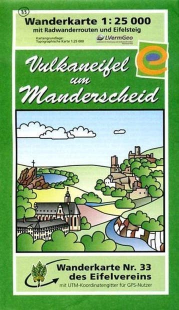 Eifelverein e.V. WK Vulkaneifel um Manderscheid 1:25, Verzenden, Gelezen