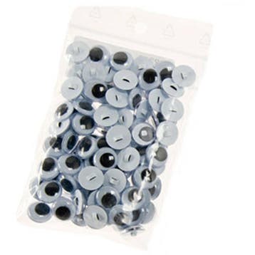 Wiebelogen, afm 12 mm, 50 paar, 100 stuk/ 1 zak, Nieuw