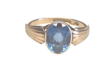 Zonder minimumprijs - Ring - 14 karaat Geel goud Spinel -, Nieuw