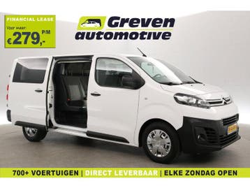 Citroën Jumpy 2.0 BlueHDI 145PK L3H1 | DC | 6 Zits | Airco, Euro 6, Citroën, Wit, Nieuw