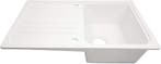 Spoelbak - Wasbak - Keuken - Graniet - 76x22x46 cm - Wit - A, Verzenden, Zo goed als nieuw