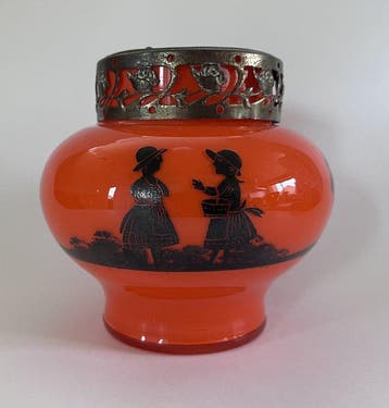 Lötz Witwe - Art Deco - Tango glas - Vaas - Glas -