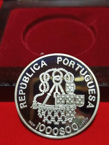 Portugal. 1000 Escudos 1998 Proof  500 Años Da Fundacai de