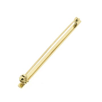 Gouden smalle broche, Ophalen of Verzenden, Gebruikt, Overige kleuren, Goud