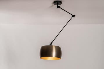 Rietveld Hanglampen - Goud - Metaal, Verzenden, Nieuw