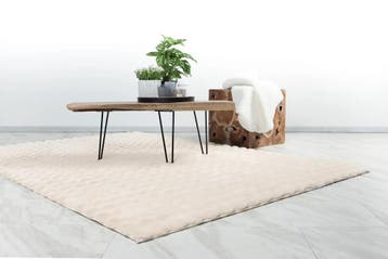 Hoogpolig Vloerkleed | Harmony | Crème | 200x290 cm, Verzenden, Nieuw
