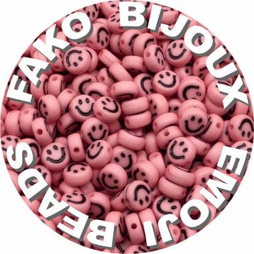 Fako Bijoux - Emoji / Smiley Kralen - Acryl - 7mm - Sieraden, Verzenden, Nieuw