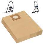 vidaXL Stofzuigerzakken voor nat- en droogzuiger 10 st bruin, Verzenden, Nieuw