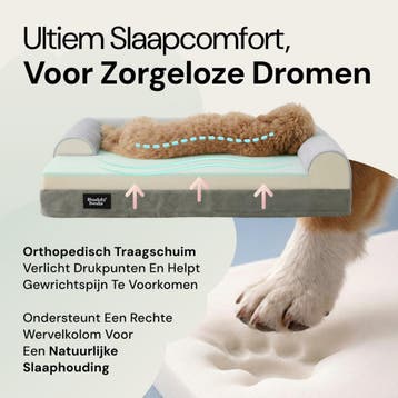 Buddy Beds Orthopedische Hondenmand 100cm – Luxe Hondenbed, Ophalen of Verzenden, Zo goed als nieuw