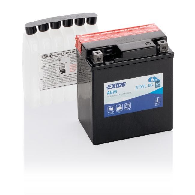 Exide AGM 12V accu | ETX7L-BS | 12V 6Ah, Auto-onderdelen, Accu's en Toebehoren, Ophalen of Verzenden