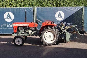 Veiling: Minitractor Yanmar YM1500 Diesel 15pk Met Grondfree, Gebruikt, Tot 2500, Tot 80 Pk, Ophalen