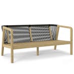 Stoel-Bank Loungeset Palmetto | 4-zits | Rope & Acaciahout |, Verzenden, Nieuw