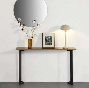 Consoletafel 120 cm – industrieel smal met metalen frame, Huis en Inrichting, Tafels | Sidetables, Verzenden, Nieuw