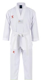 JCalicu Basic Uniform WT approved | Wit (Maat: 180), Verzenden, Nieuw, Taekwondo, Vechtsportpak