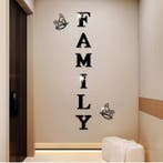 Acryl Spiegel Muursticker “Family” – 3D Letters met Vlinders, Verzenden, Nieuw