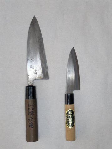 Keukenmes - Staal, Hout - Japan - Traditionele Japanse deba-