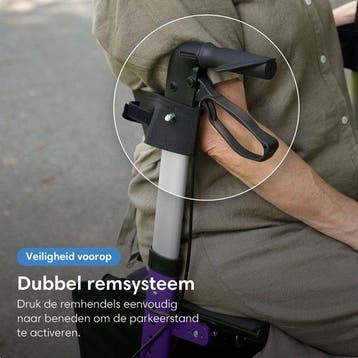 2dekans | Safe Life® Rollator lichtgewicht en opvouwbaar -, Ophalen of Verzenden, Zo goed als nieuw