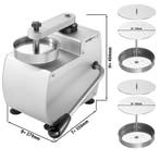 GGM Gastro | Hamburgerpers handmatige - set 2 maten - RVS -, Verzenden