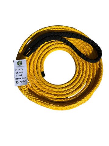 Hawk-Line HMPE Touw - 1 Bekleed oog 17MTR 22mm 40Ton - NI..., Verzenden, Nieuw