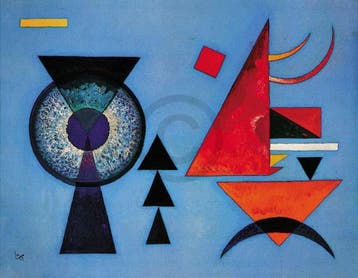 Kunstdruk Wassily Kandinsky - Weiches Hart 100x70cm, Verzenden, Nieuw