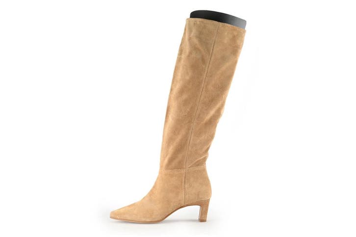 Manfield Laarzen in maat 38 Beige, Kleding | Dames, Schoenen, Beige, Zo goed als nieuw, Hoge laarzen, Verzenden