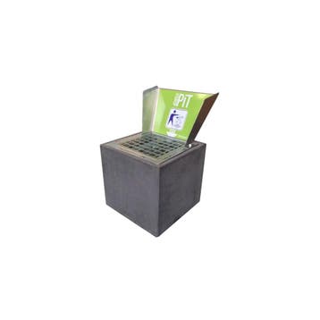 The DropPit sokkel beton tbv asbaktegel 30x30 cm - grijs, Verzenden, Nieuw