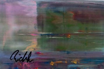 Gerhard Richter (1932) - Abstraktes Bild handsigniert